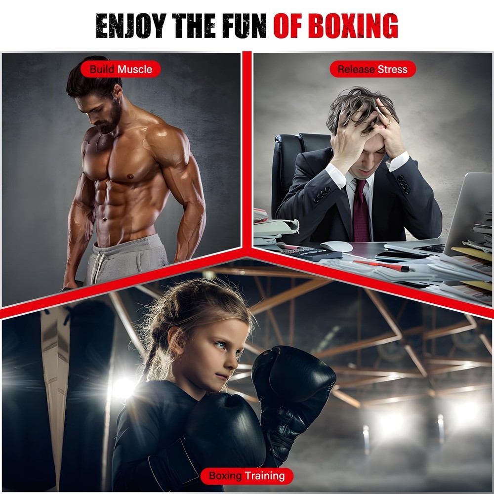 Adjustable Speed Bag for Boxing - Wall Mount Punching Bag Height Adjustable B