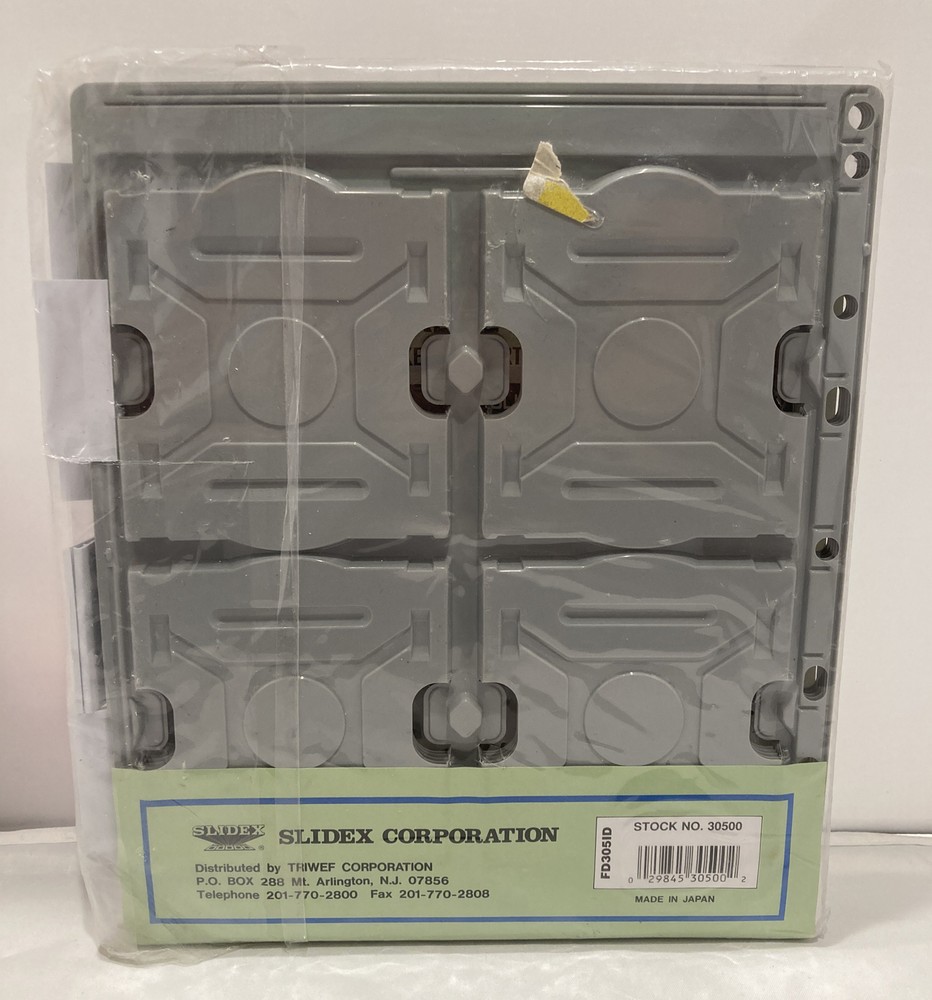 Storage Case Pages For 3.5” Micro Diskette Floppy discs Slidex Triwef
