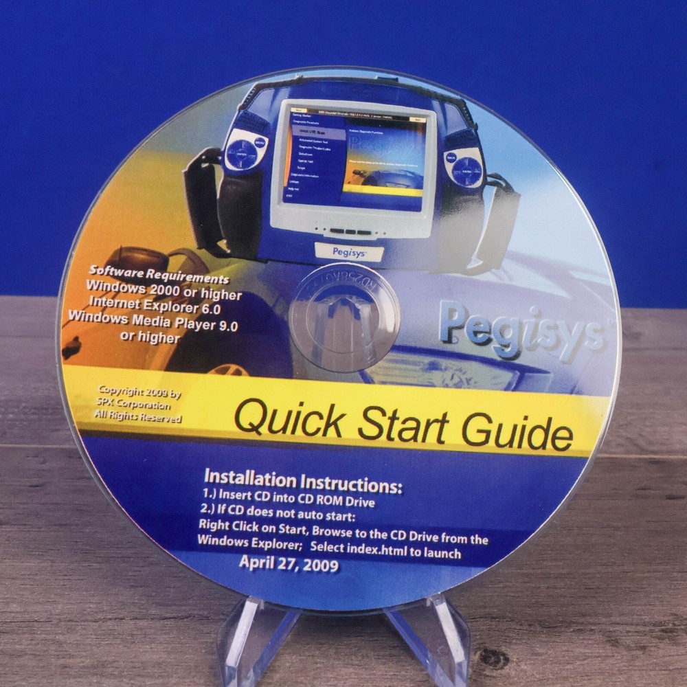 OTC PEGISYS DIAGNOSTIC Quick Start Guide CD-Rom