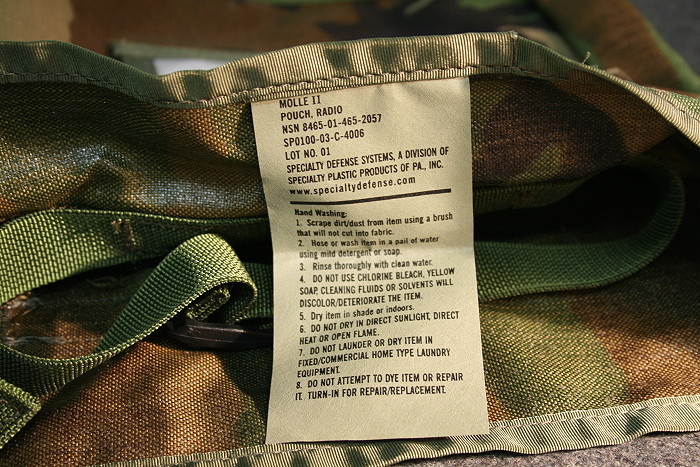 Molle RADIO POUCH WOODLAND Camo UTILITY Tote Pack US Army Military USGI VGC