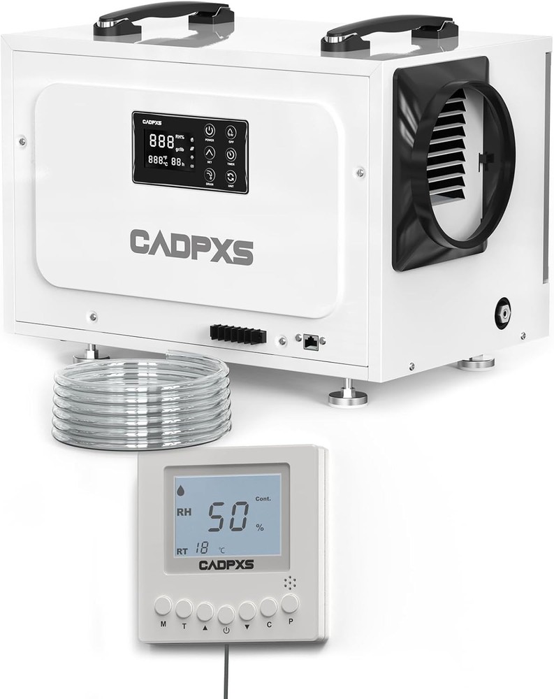CADPXS Crawl Space Dehumidifier with Pump 125 Pint + Remote Controller Bundle