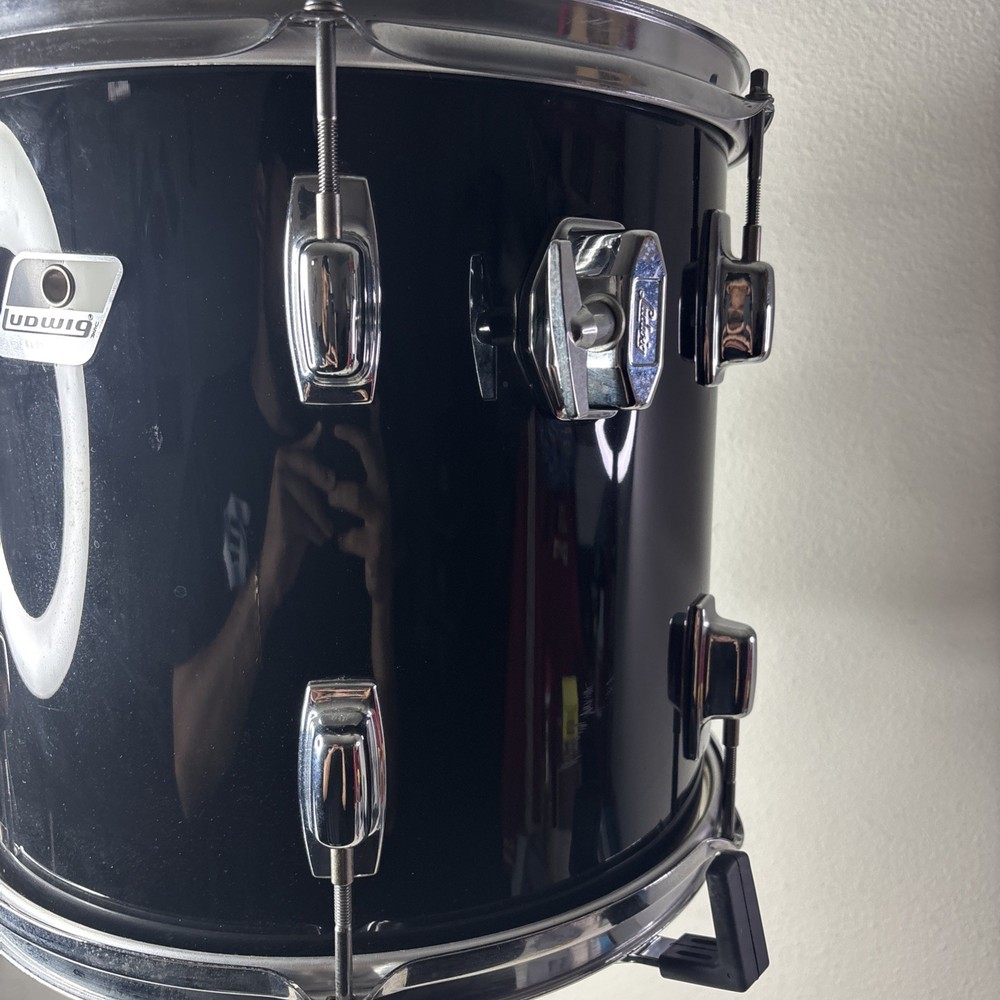 Ludwig Tom Drum Set FLAT BLACK 13x13