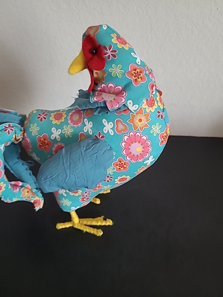 Vintage Style Hand Made Stuffed Chicken