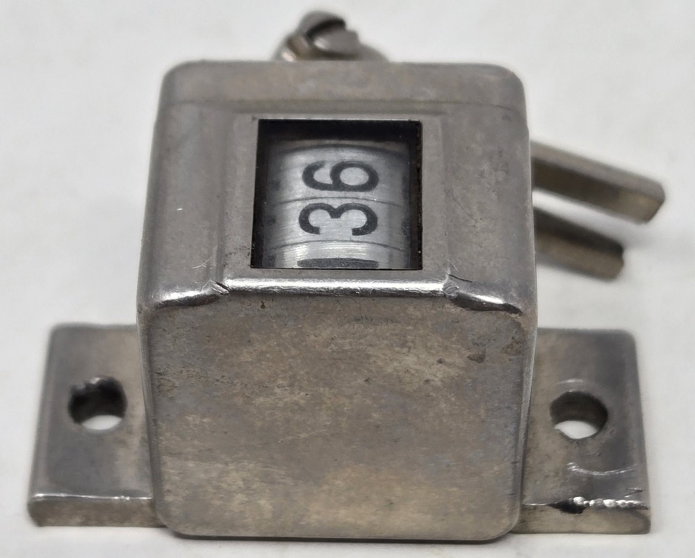 Vintage Veeder 3 Digit Numeric Roller Counter