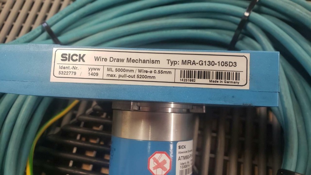 Sick MRA-G130-105D3 Drawn Wire Absolute Linear Encoder 5000mm