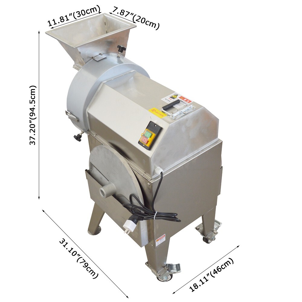 110V Single Head Multifunctional Fruit＆Vegetable Slicing/Shredding/Dicing Cutter