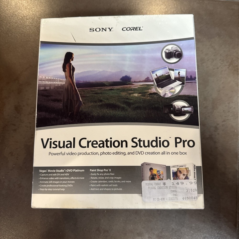 Corel Sony Visual Creation Studio Pro_Retail Box SEALED