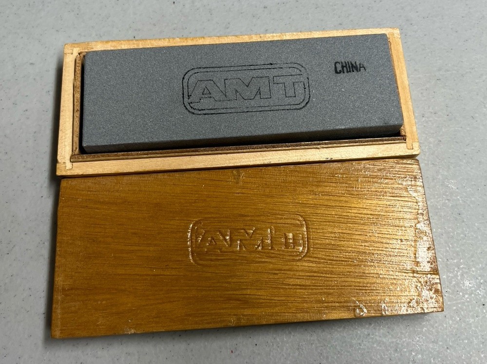 AMT  Sharpening  Stone - Tool Sharpening Stone in Wooden Case