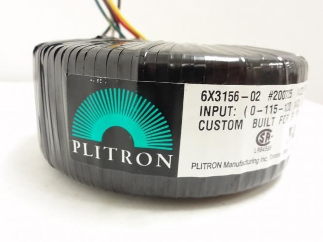 203975 New-No Box; Plitron 6X3156-02 Transformer 115/120VAC Formax # B34687AMC