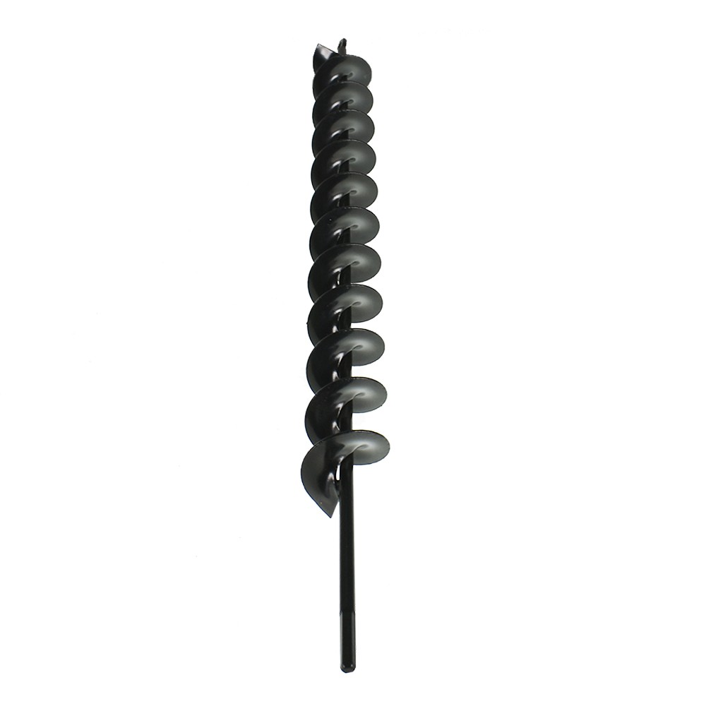 Earth Auger Drill Bit 2 x 24 Black Garden Post Hole Digger