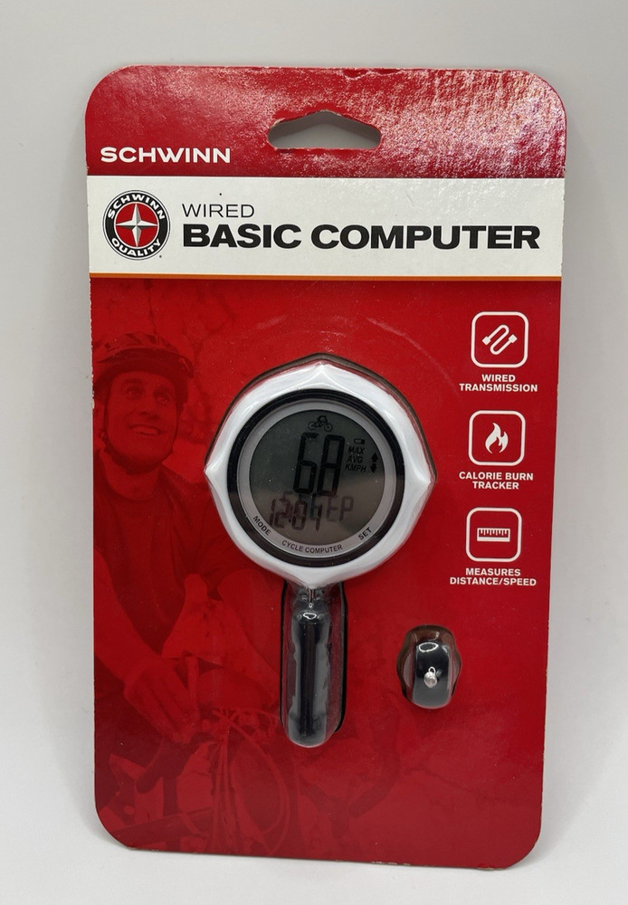 New Schwinn Wired Basic Computer - Calorie Burn Tracker -Measures Distance/Speed
