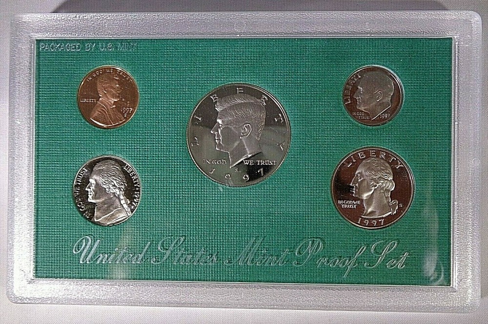 1997- S US Mint Proof Set With Box And COA
