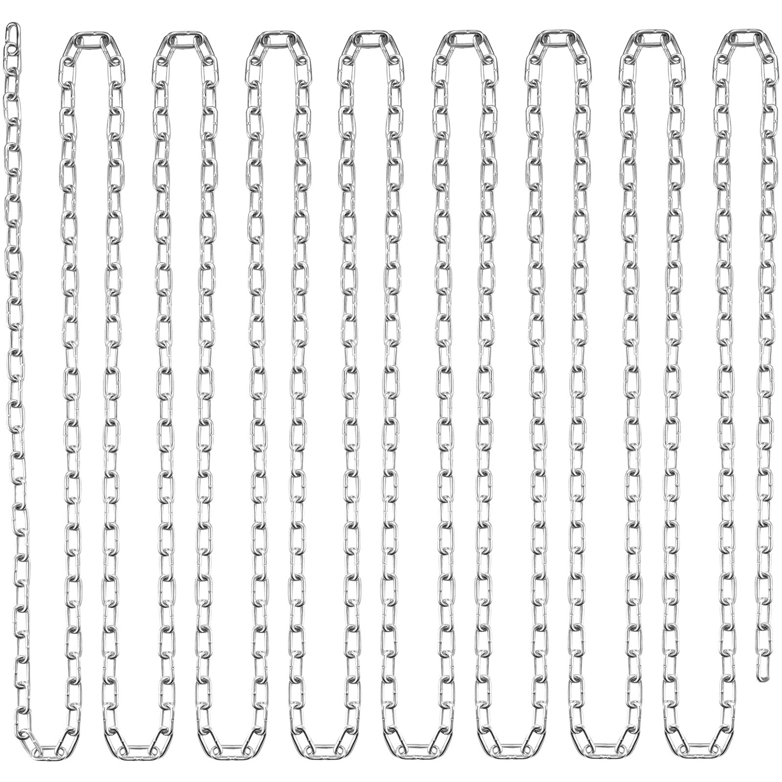 VEVOR 1/8" x 100' Zinc Plated Proof Coil Chain Carbon Steel Chain Sling 330 lbs
