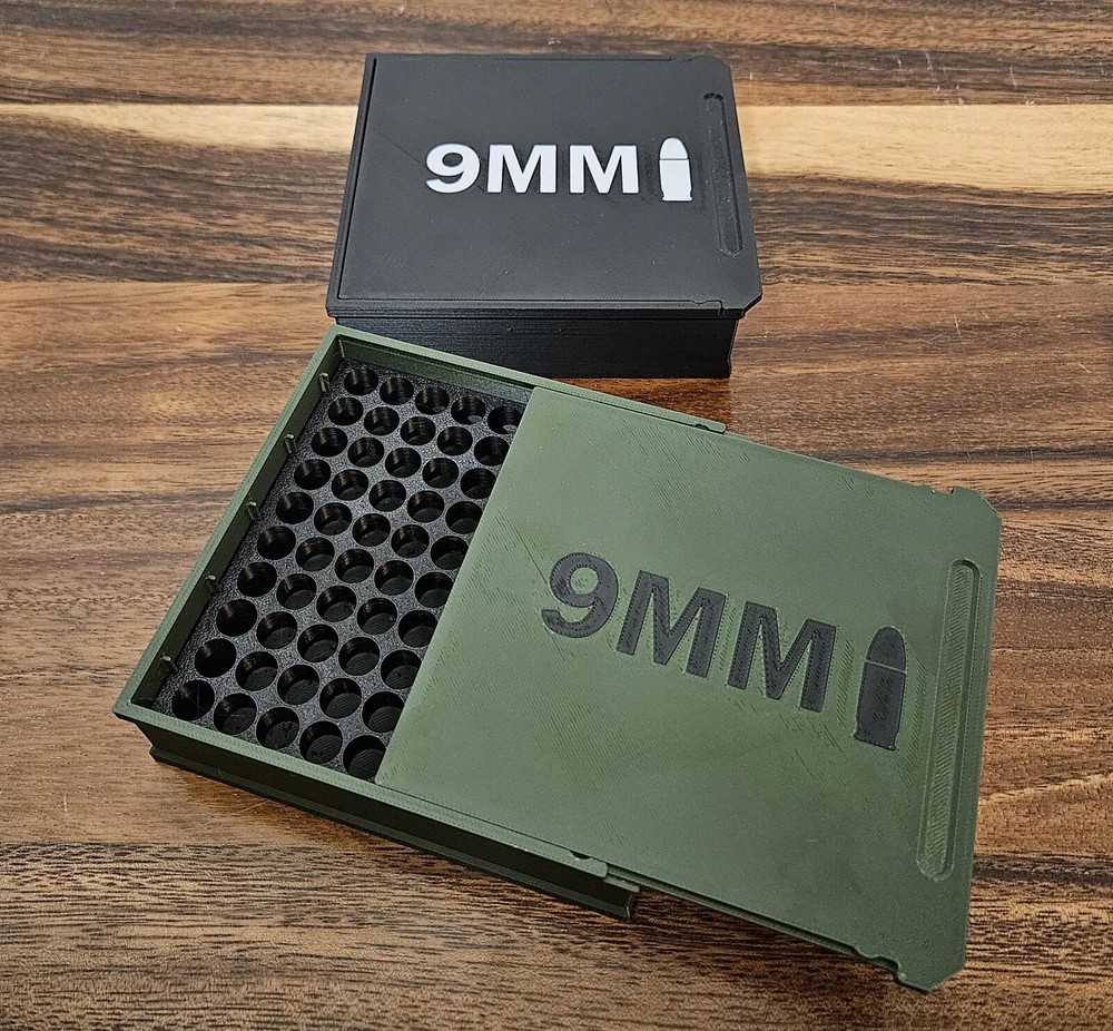 9MM Ammo Box Storage - 100 Rounds