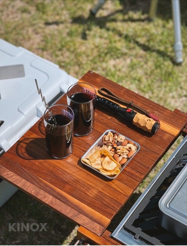 KINOX Stainless Steel Rectangular Plate Set (4pcs) – Stackable – Made in Korea