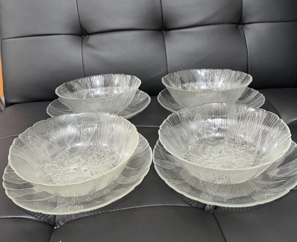 Plate And Bowl Glass Set