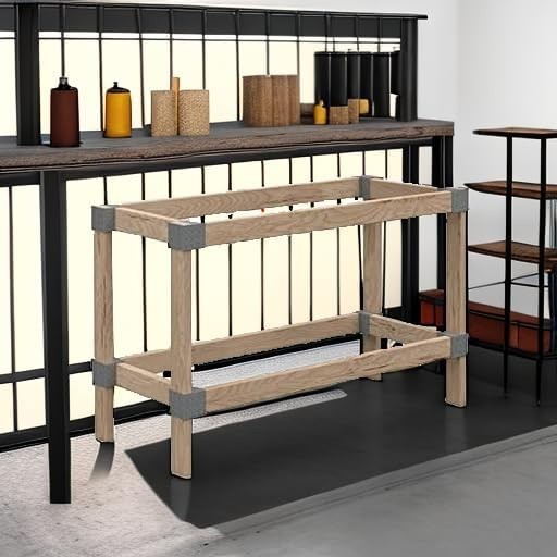 Customizable 2x4 Workbench Kit - Heavyweight Build with Durable Plastic Brackets