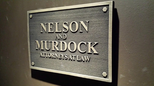 nelson and murdock daredevil plaque