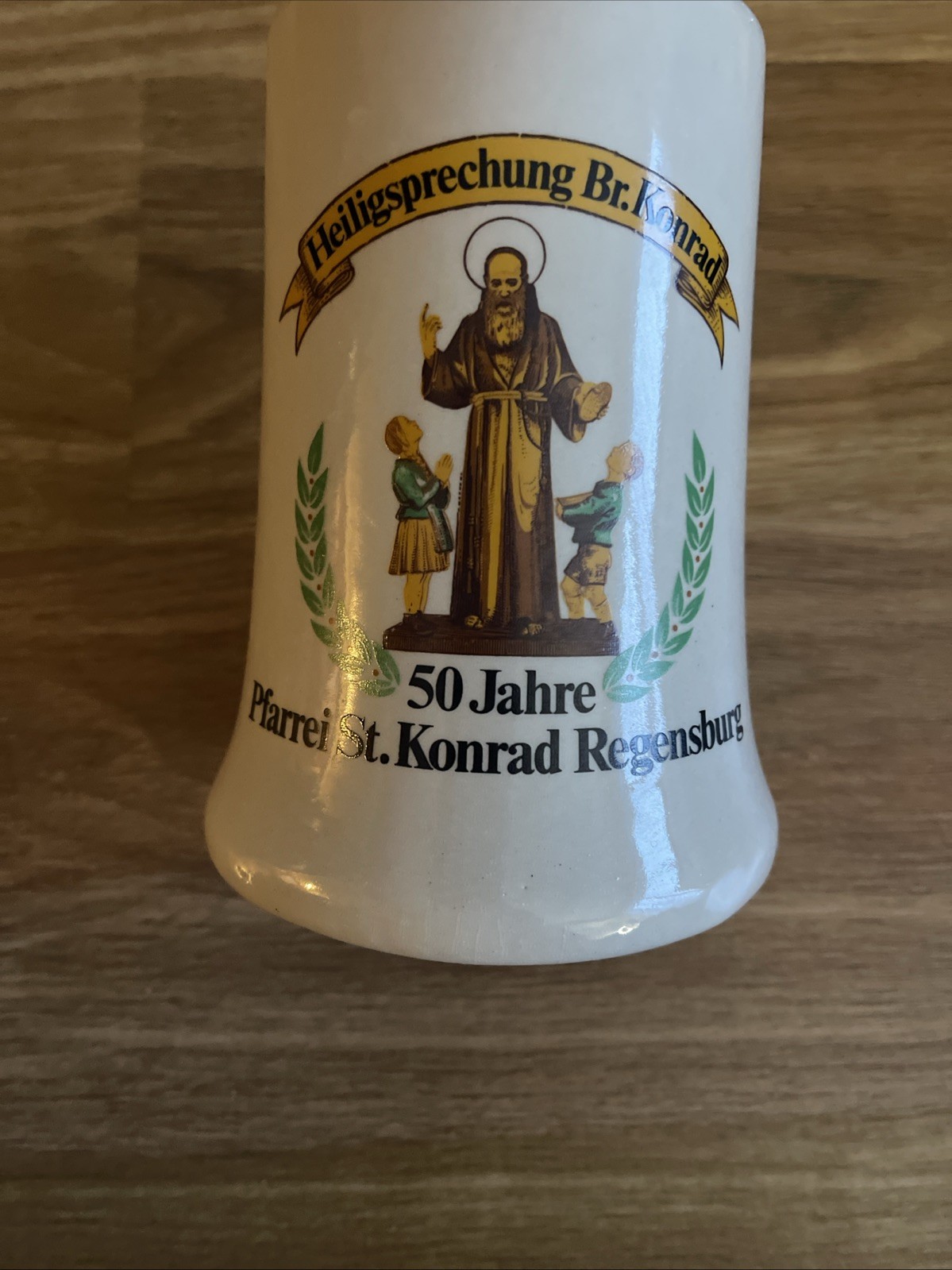 Rare Heiligsprechung Brother Br. Konrad 50th Anniversary Stoneware Beer Stein