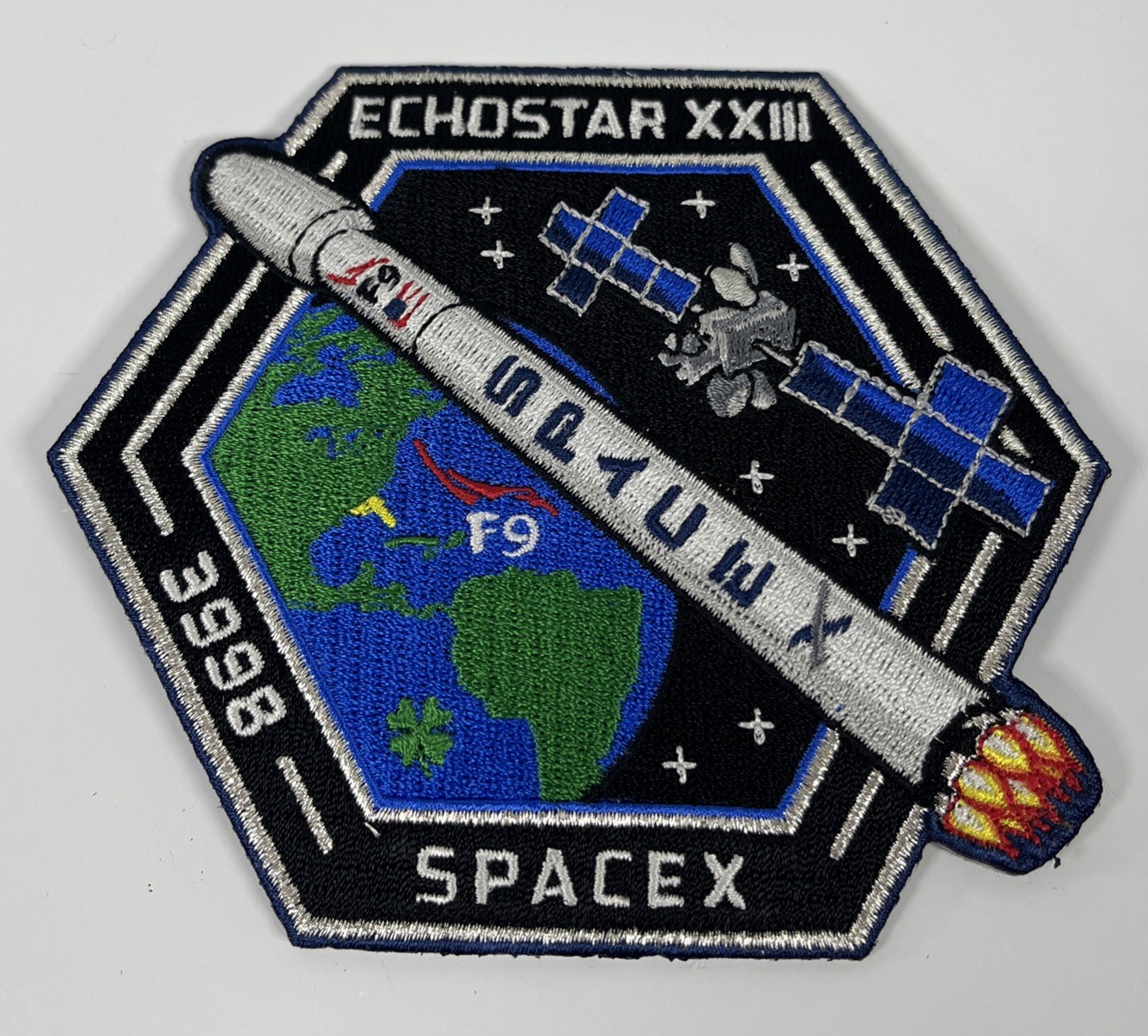 SPACEX XXIII 23 FALCON 9 Launch Satellite Mission Patch Authentic