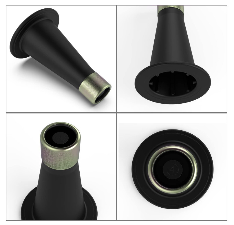 6PCS Bed Frame Feet Replacements – Plastic Risers to Replace Wheels & Prevent Sl