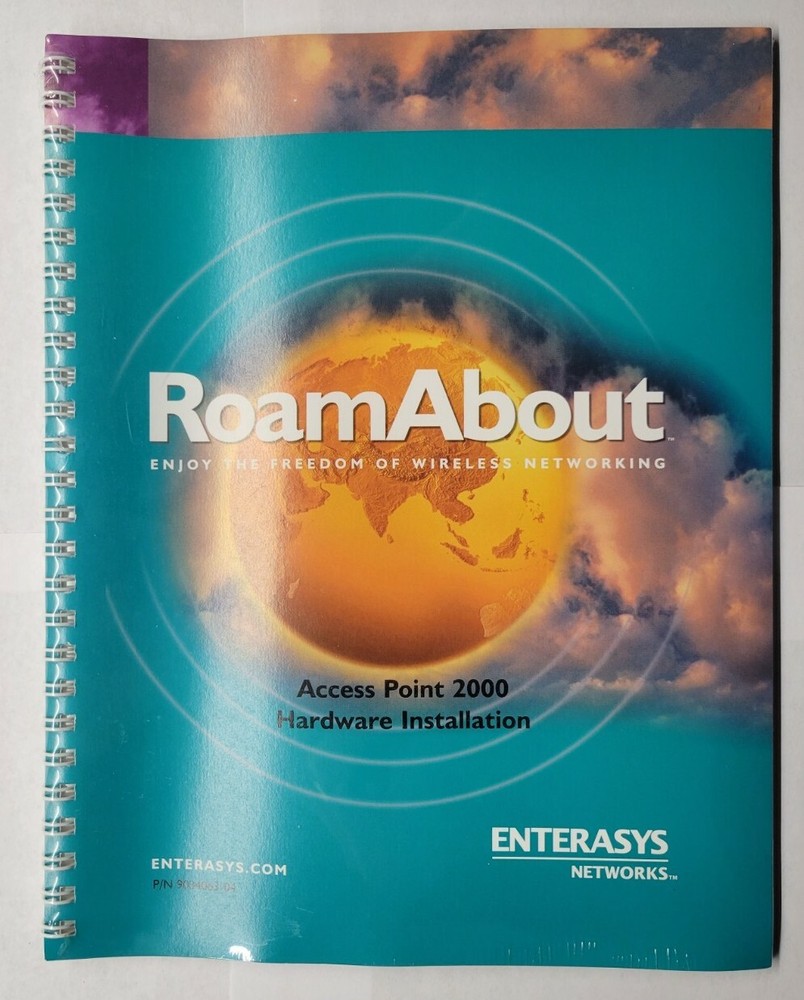 Enterasys 9034063-04 Access Point 2000 Hardware Installation Guide