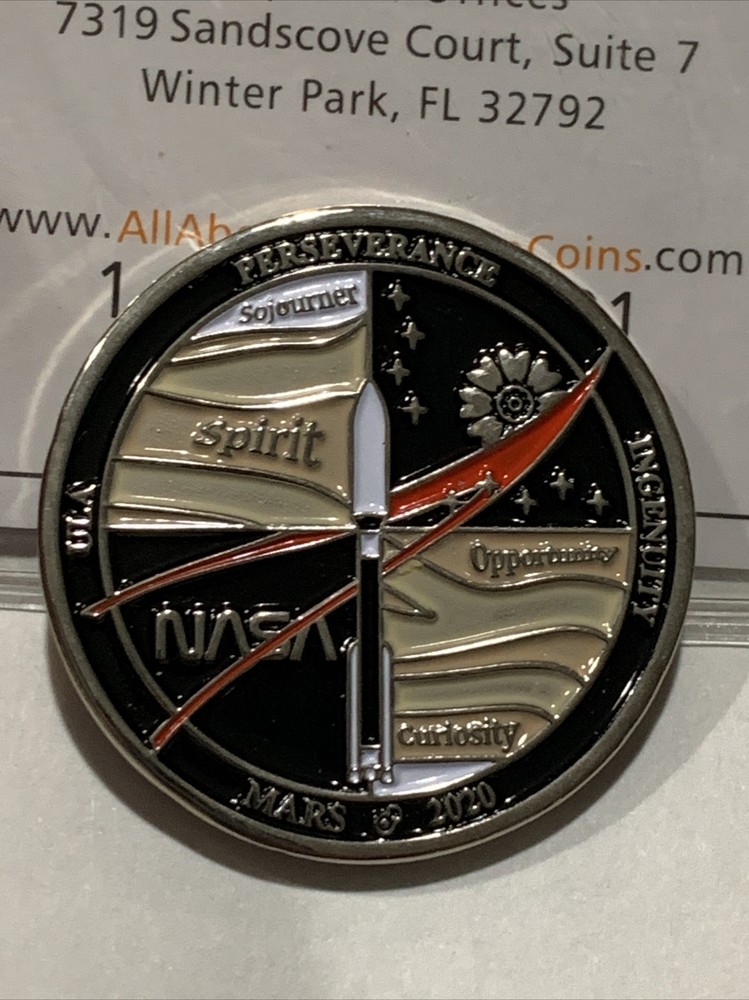 Mars 2020 Perseverance Rover Challenge Coin- ULA INGENUITY
