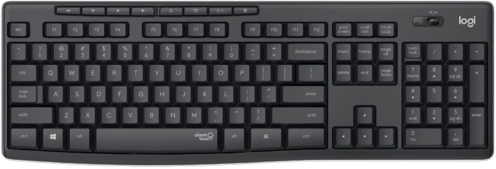 Logitech - MK295 Full-size Wireless Keyboard and Mouse Combo for Windows and ...