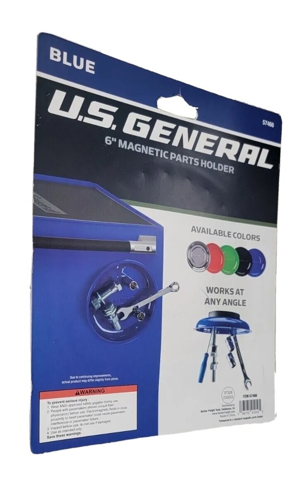 Us general 6" magnetic part holder, Blue