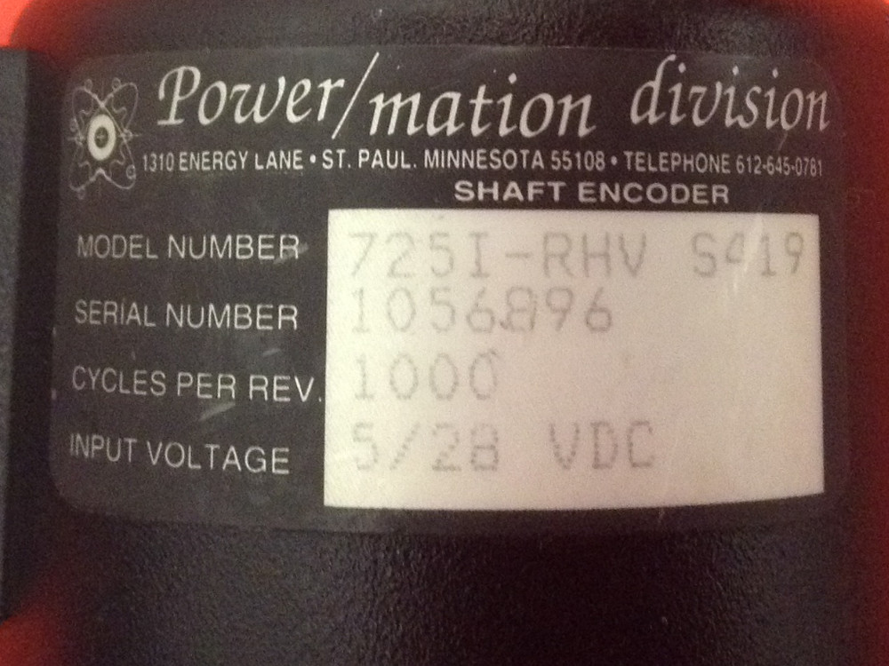 Power/Mation - Model #725l-RHV - Encoder