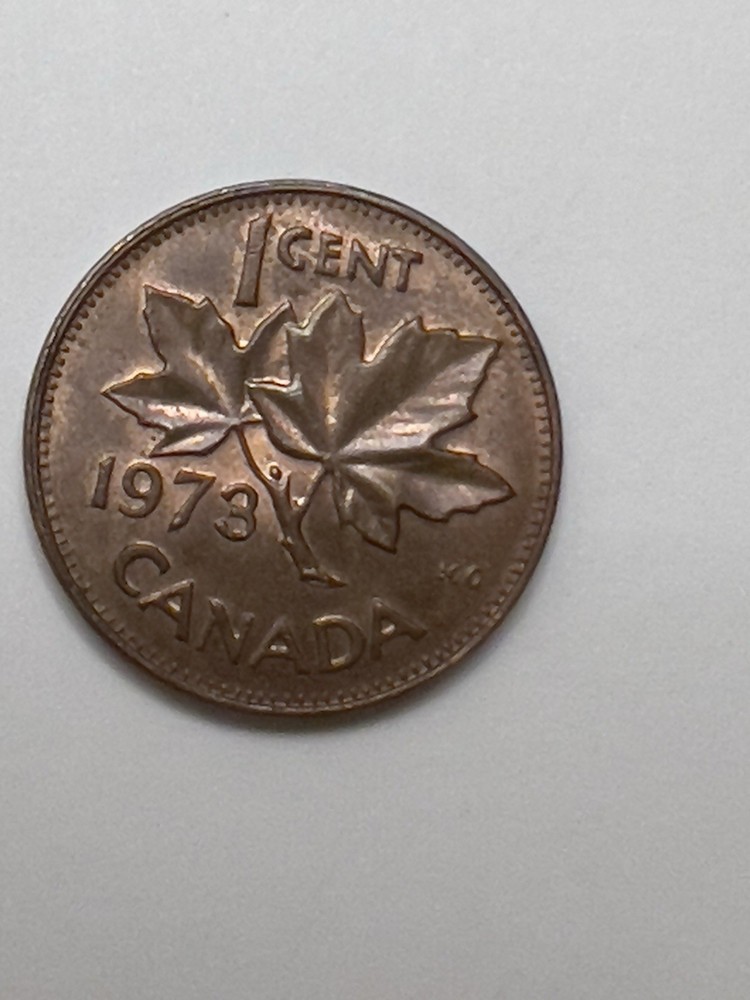 1978 Canada One Cent Coin – Elizabeth II – Circulated – Maple Leaf Reverse