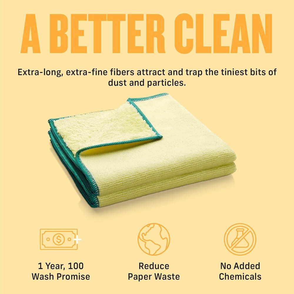 High Performance Dusting Cloth - Microfiber Dusters for Cleaning, Supplies fo...
