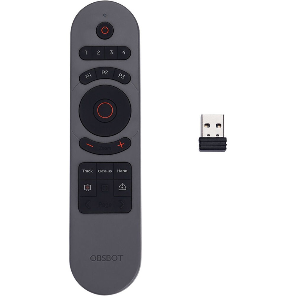 OBSBOT Smart Remote Controller with USB-A Dongle for Tiny 2 Webcam