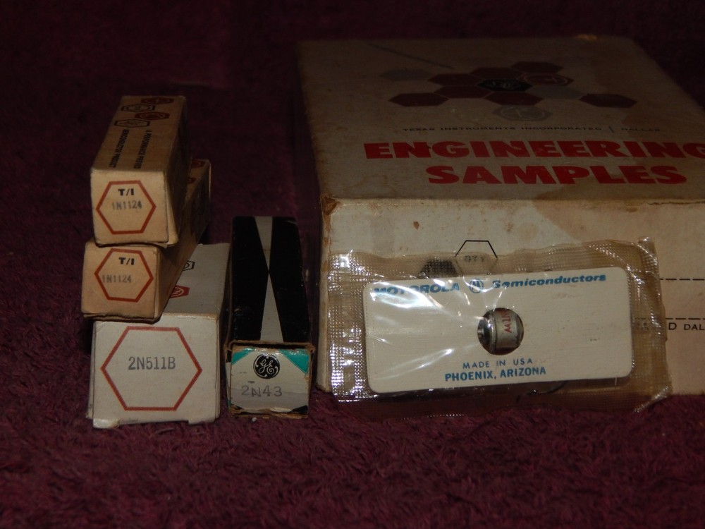 Vintage Electrical Engineering Samples Diodes Rectifiers Transistors & More