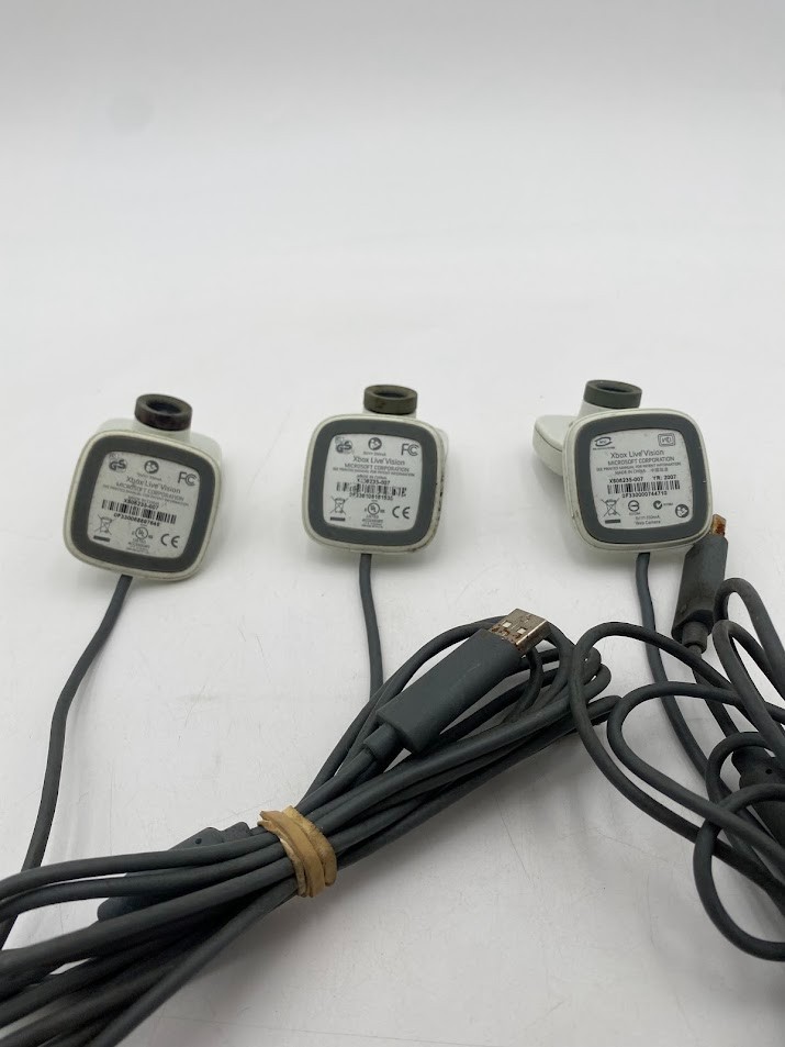 Microsoft Xbox Live Vision Camera Cleaned USB Webcam X 3