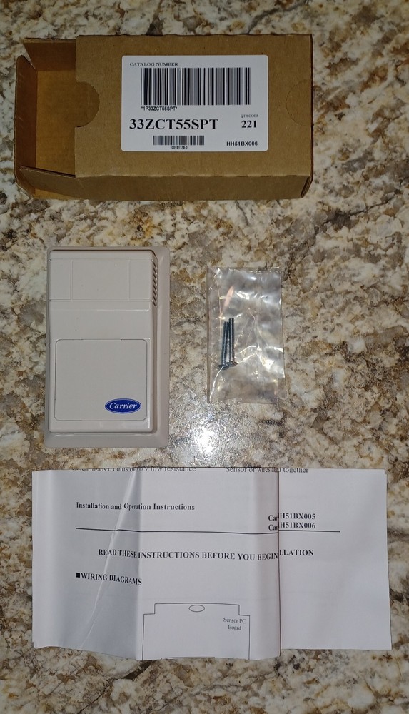Carrier Space Temperature Sensor with Override (33ZCT55SPT)