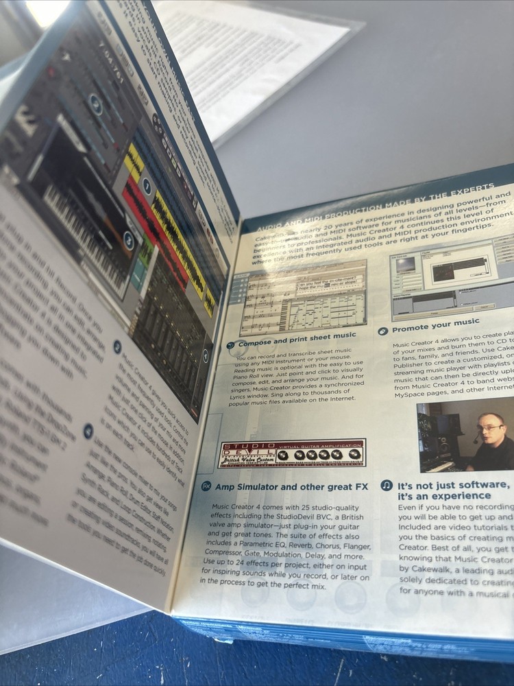 Cakewalk Music Creator 4 Software CD FLAWLESS Disc