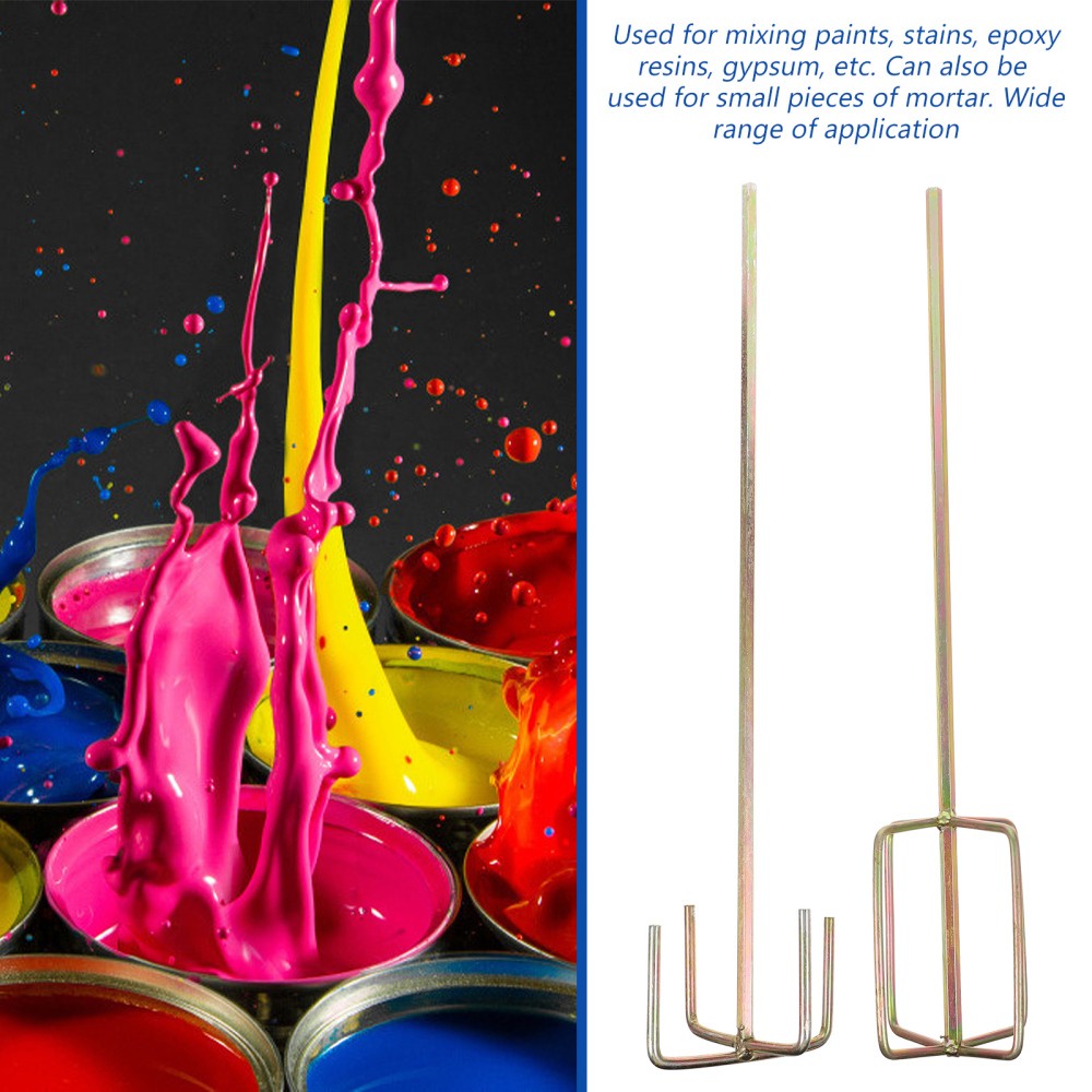 2pcs Practical Paint and Mud Mixer Hexagonal Head Mud Mixer Drill Mixer Tools