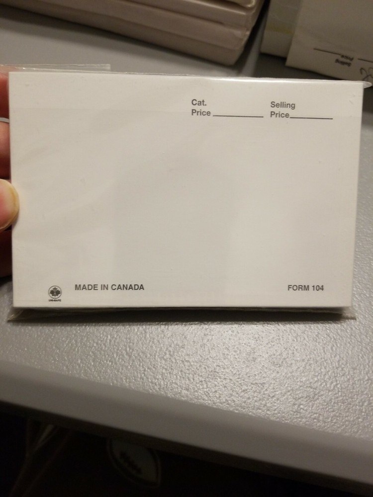 PACK OF 50 #104 STOCK CARDS 4.825 X 3.25 NEW