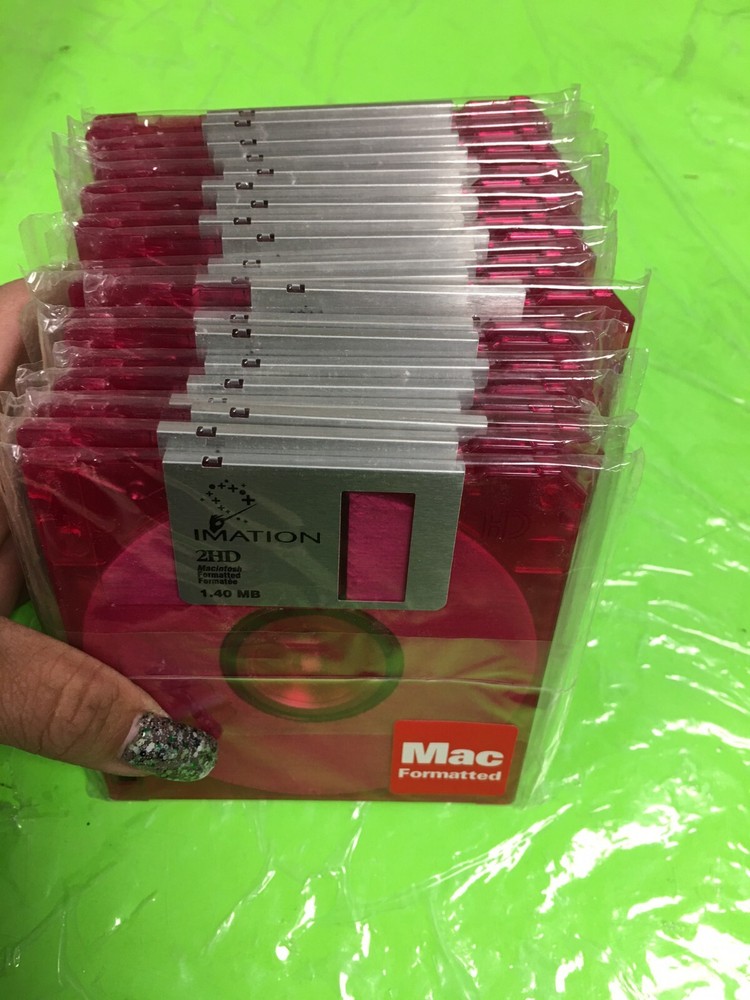 OPEN BOX! (72) Blank Floppy Disks IMATION 2HD MAC 1.40MB Formatted Computer