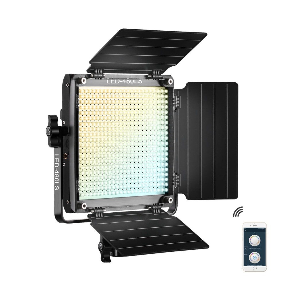 GVM Led Bi-Color Video Lights with APP Function, Variable CCT 2300K-6800K and