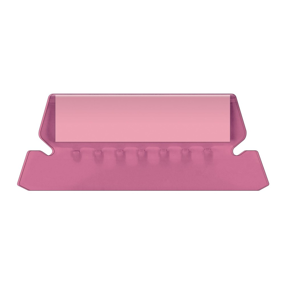 Pendaflex Hanging Folder Tabs, 2", Clear Pink, 25 Tabs and Inserts per Pack (...