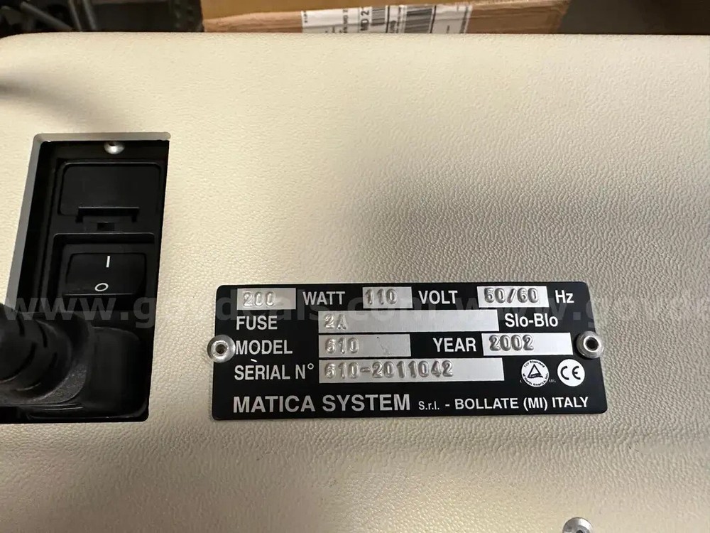 Addressograph Printing Machine W/Keyboard Matica System Model 610