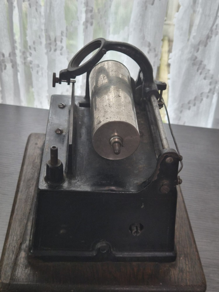 Antique Model A Edison Black Gem Phonograph
