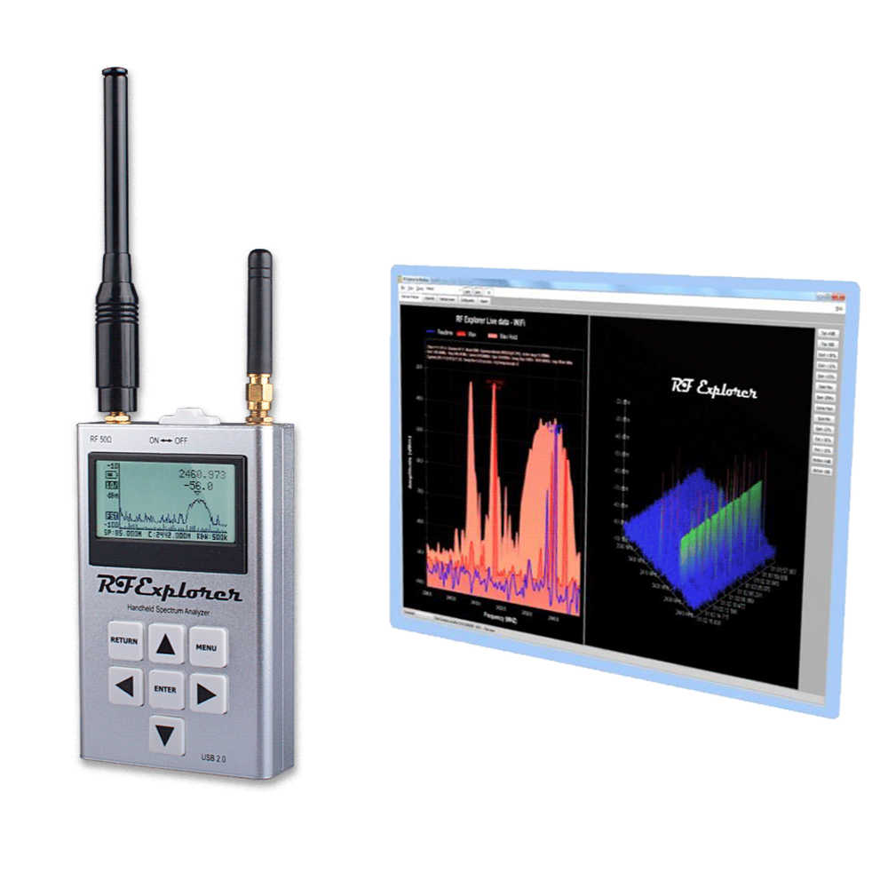 RF Explorer Handheld Spectrum Analyzer 3G Combo with Aluminium Carrying Case