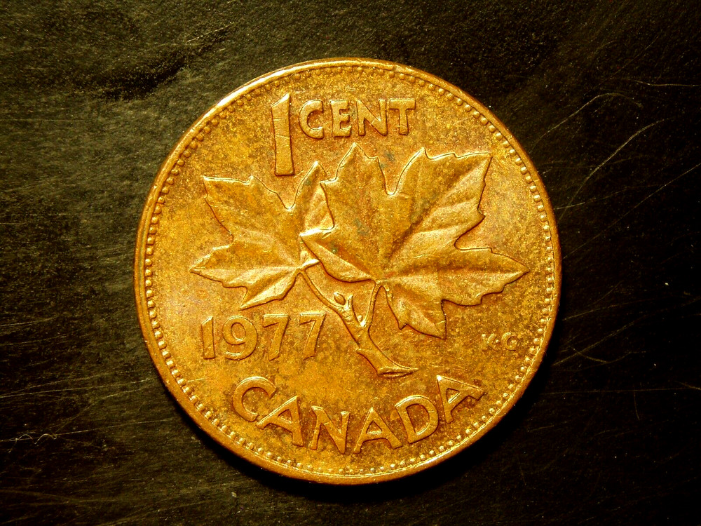 CANADA  1977  1  CENT COIN  # 10
