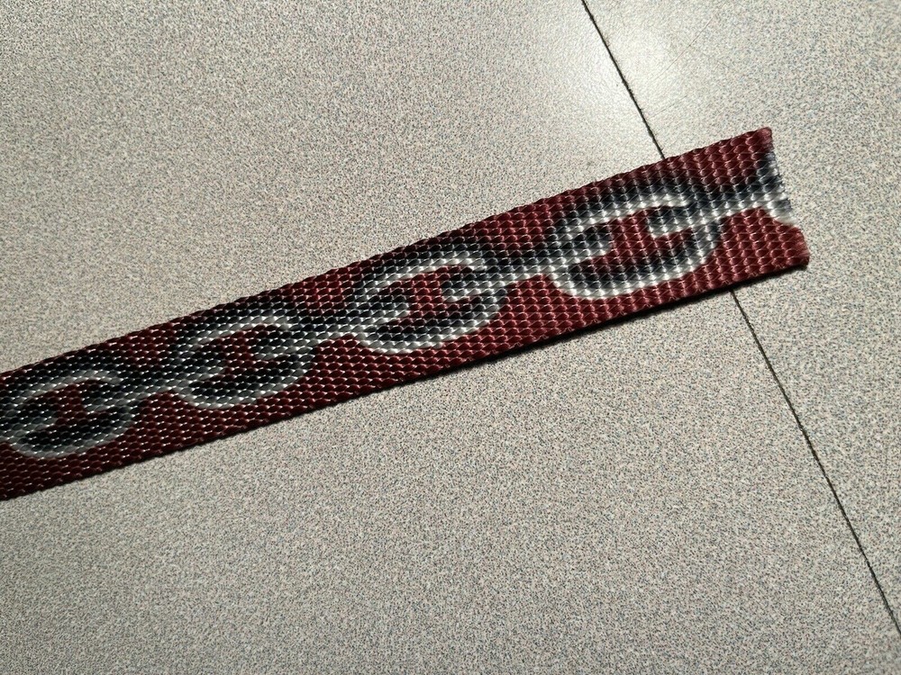 1” Inch Heavy Duty Webbing Strap Maroon Chains