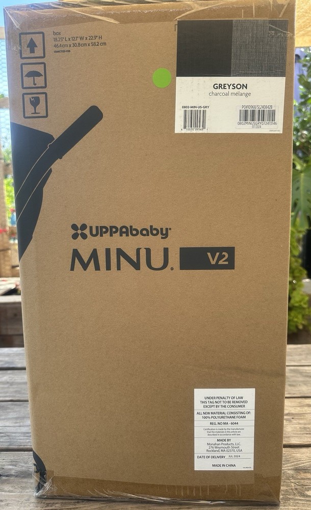 Uppababy Minu V2 compact, lightweight stroller - Grayson Collor