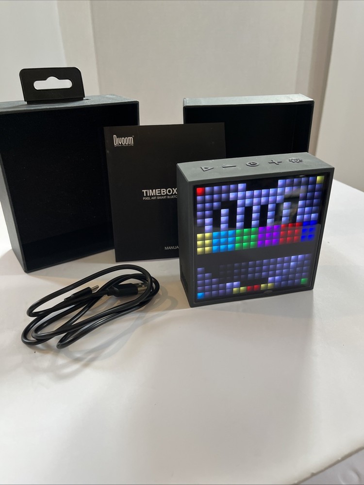 Divoom Timebox Evo Pixel Art Smart Bluetooth Speaker - App Control, Programmable
