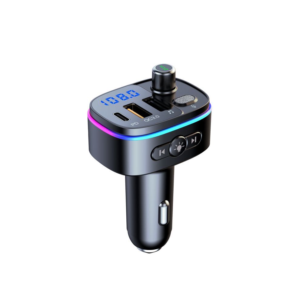 Type-C & QC3.0 USB Charger Bluetooth5.0 Car FM Transmitter MP3 Radio Adapter USA
